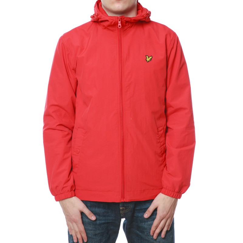 lyle and scott zip through hooded jacket